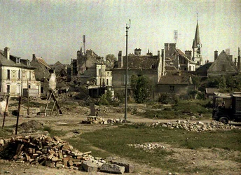 Panorama von Saint-Waast, Soissons, Aisne, Frankreich, 1917